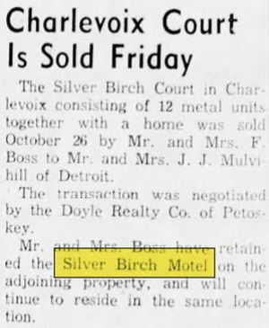Silver Birch Motel - Oct 1956 Article
